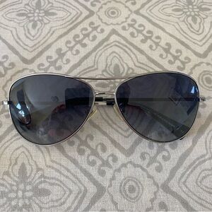 Authentic Coach Stylish Black Aviator Sunglasses